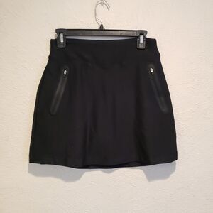 Nike DriFit Black Tour Performance Golf Skort Mini Skirt Pockets Womens Small